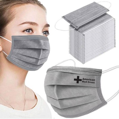 Popular Disposable Masks Black, Gray, Pink, Red, Dark Blue - Printed