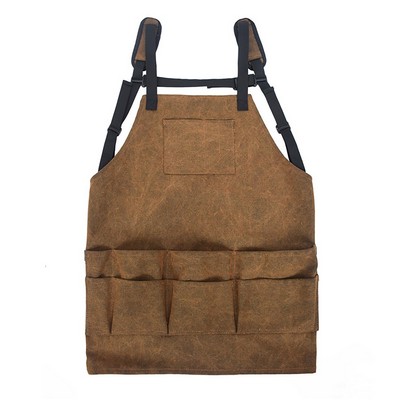 Custom Canvas Tool Apron with Multi Pockets