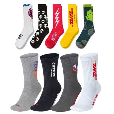 Premium Quality Custom Combed Cotton Athletic Sock - Knit-In