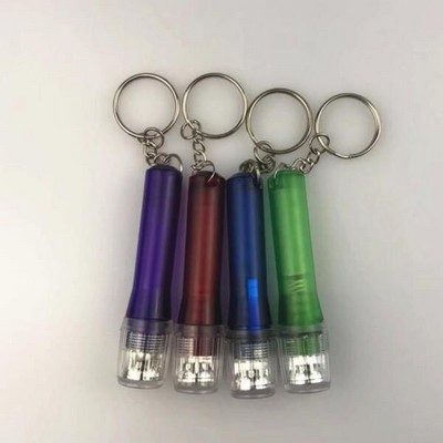 Mini Flashlight Style LED Keychain