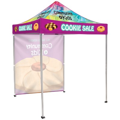 6.5' Square Canopy Tent with 1 Full Single Sided Wall