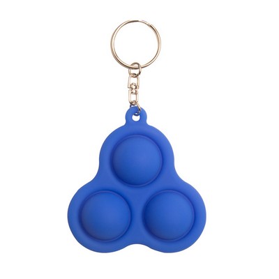 Triangular Simple Dimple Fidget Toy Key Chain