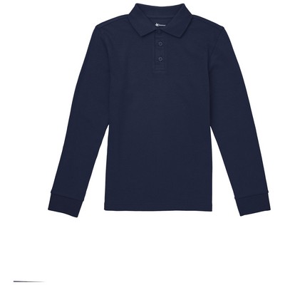 Classroom Uniforms - Youth Long Sleeve Interlock Polo