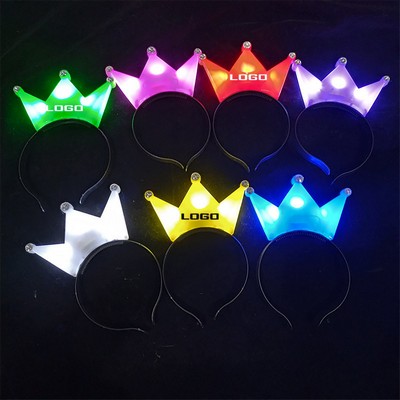 Light Up LED Crown Headband