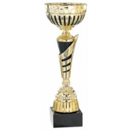 11" Assembled Gold/Black Cup Trophy