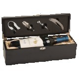 Matte Black Finish Single Wine Box w/Tools