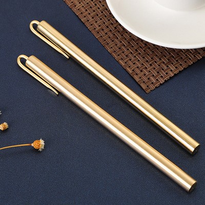 Luxury Metal Copper Ballpoint Pen With Clip