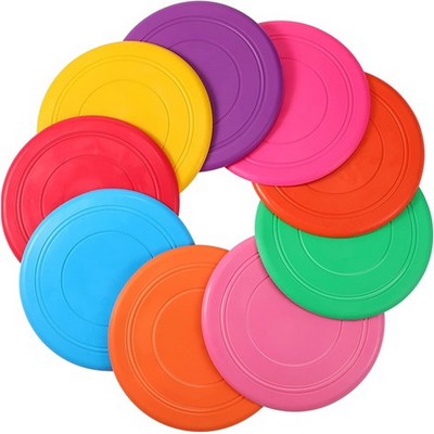 7 Inch Colorful Disk Flyer Rubber Throwing Disc