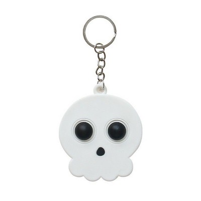 Halloween Skull Push Pop Bubble Keychain