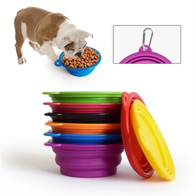 Collapsible Silicone Pet Dog Bowl