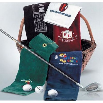 Salsa Red Golf Towel (16"x25")