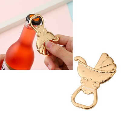 Baby Carriage Shape Metal Bottle Opener