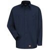 Dickie's® Men's Canvas Long Sleeve Work Shirt - Navy Blue