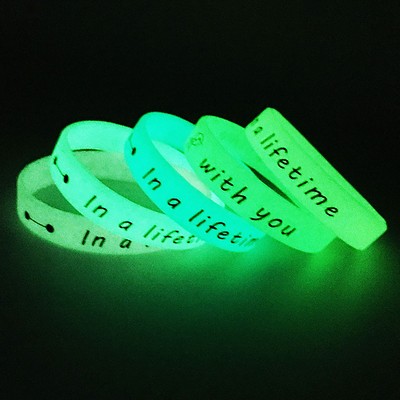 Glow In The Dark Silicone Wristband