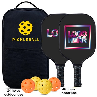 Glass Fiber Pickleball Paddle Set