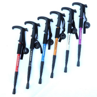 T-handle Four-section Trekking Poles