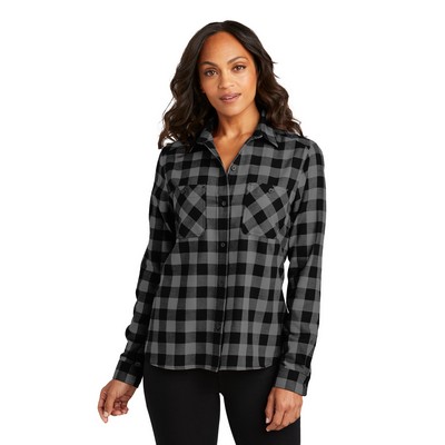 Port Authority® Ladies Plaid Flannel Shirt