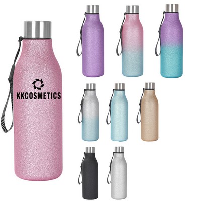 18 OZ Diamond Stainless Steel Water Bottle