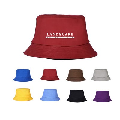 Cotton Unisex Bucket Hat Breathable Beach Sun Hat