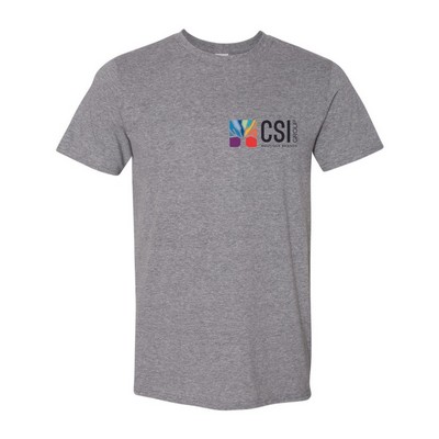 Gildan Soft Style T-Shirt Sport Grey Heather Short Sleeve