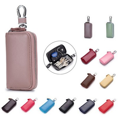 KeyCraft Unisex Leather Car Key Holder: Stylish Security