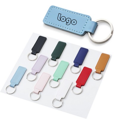 Elegant PU Leather Keychain