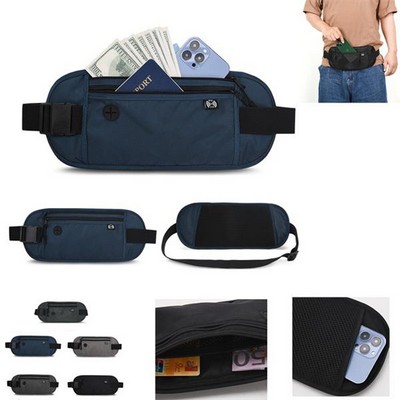 RFID Blocking Money Belt & Passport Fanny Pack - Secure Travel