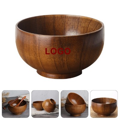 Practical Wooden Salad Bowl