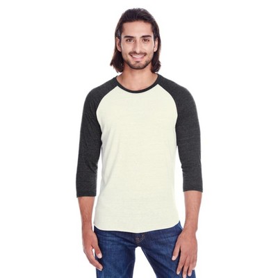 Threadfast Apparel Unisex Triblend 3/4-Sleeve Raglan