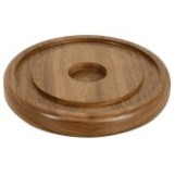 5.5" Walnut Brass Bell Base