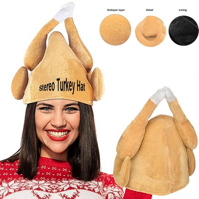 Thanksgiving Stuffed Stereo Turkey Hat