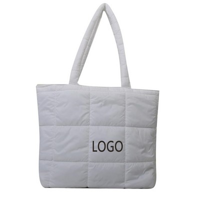 Padded Down Tote Bag