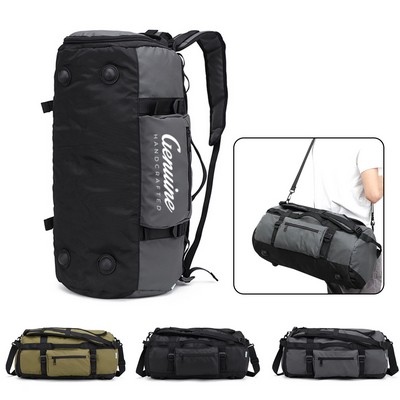 Foldaway Duffel Backpack w/ Shoe Compartment