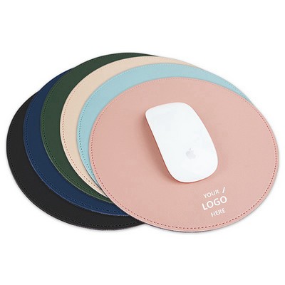 Round Leather Mouse Pad