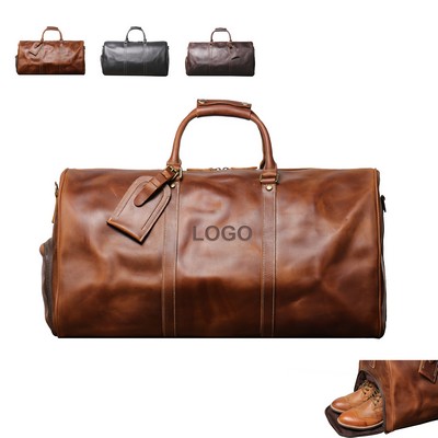 Genuine Leather Duffle Bag