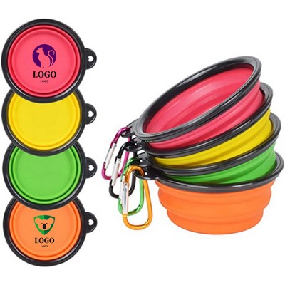 Bpa Free Silicone Collapsible Dog Travel Bowls