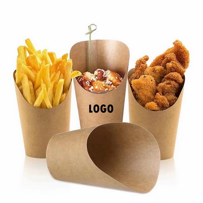 12 oz 100 Pcs Disposable Paper French Fry Cups