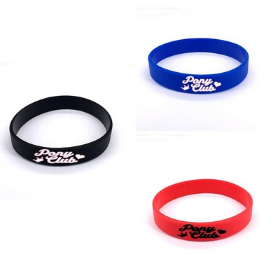 Color Filled Silicone Bracelet