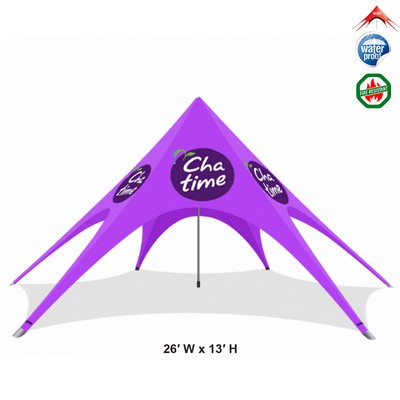 26ftx13ft Full-Graphic Custom Designed Star Tent Canopy