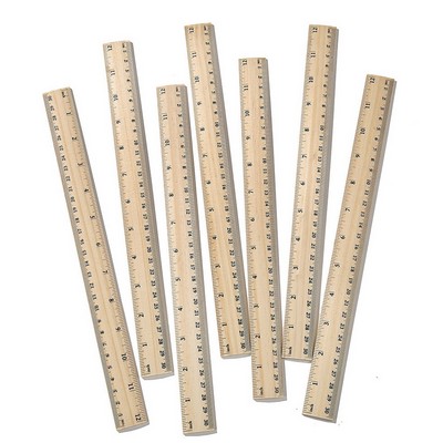 12" Wooden Ruler