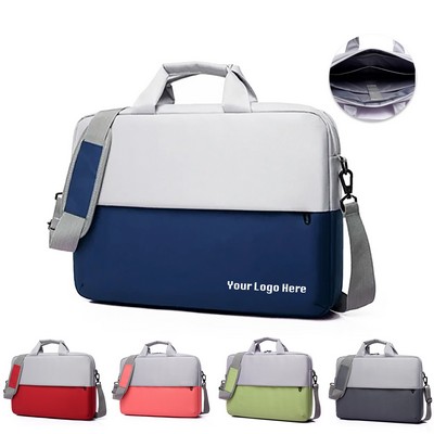 Colorblocked Laptop Bag