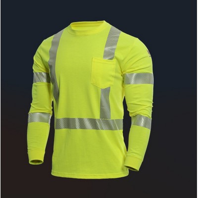 NSA® DRIFIRE Strongknit™ FR Hi-Vis Long Sleeve Class 3 T-Shirt