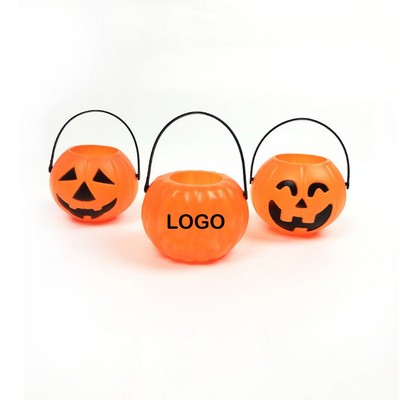 Mini Candy Pumpkin Bucket For Halloween