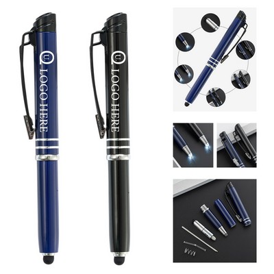 Stylus Metal Pen With Led Light