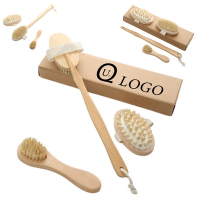 3Pcs Bath Brush Set