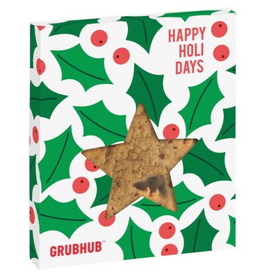 Holiday Star Window Box with Gourmet Cookie - Chocolate Chip