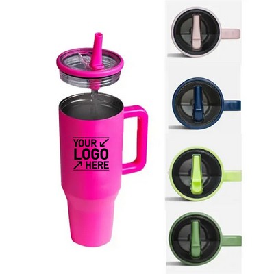 Quencher 40 oz Tumbler with Handle and Hydrous Lid