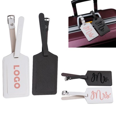 Creative Travel Pu Luggage Tag For Couples