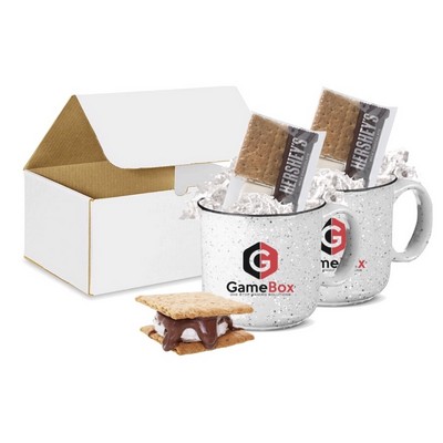 Set of Camper Mugs Boxed with Smores Kits