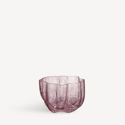 Pink Crackle Votive/Bowl